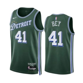 Dres Detroit Pistons Saddiq Bey 41 Nike 2022-23 City Edition Zelena Swingman